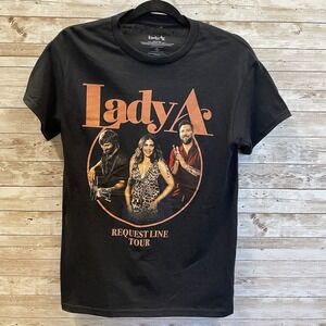 Lady Antebellum Womens Size S Shirt 2023 Request Line Concert Tour Graphic Black